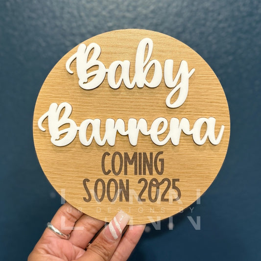 Baby Coming Soon Sign