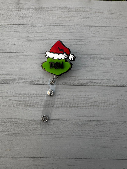 Grinch Inspired Badge Reel