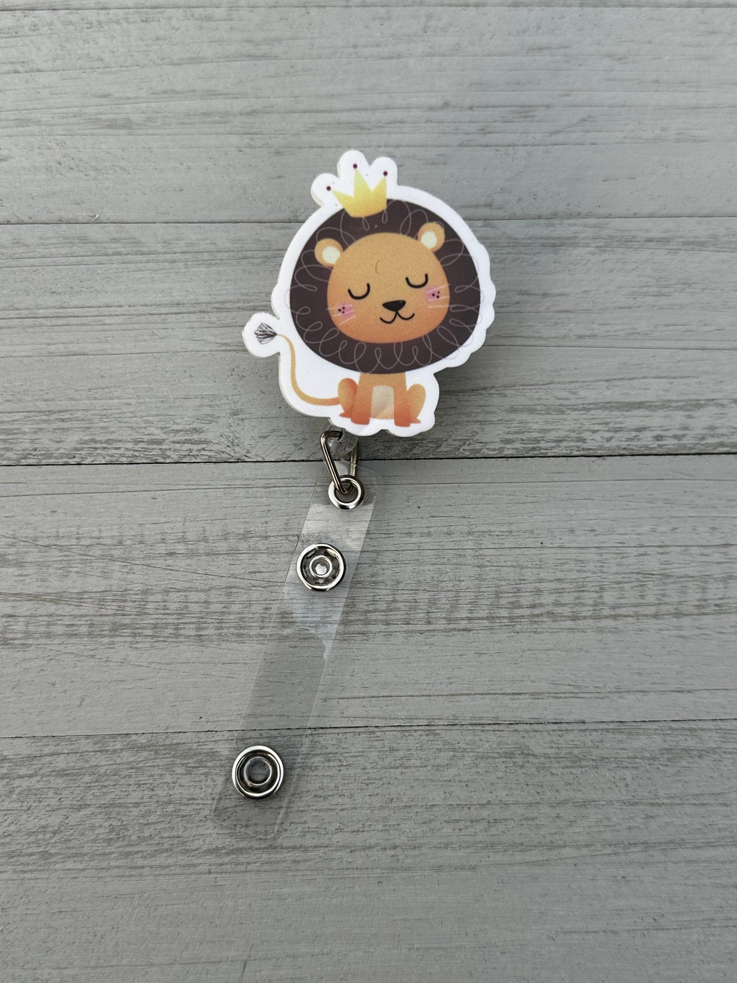 Lion with Crown Badge Reel