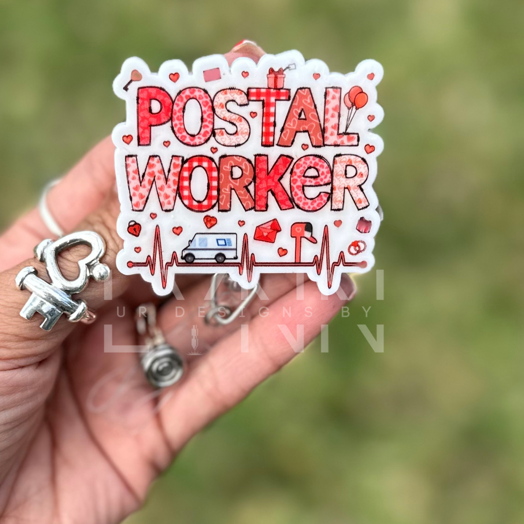 Postal Worker Badge Reel