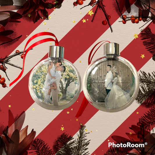 Large Sphere Ornaments Personalized